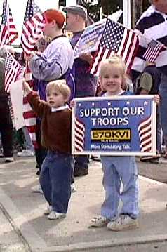 two children with sign