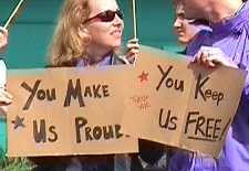 [You make us proud.]  [You keep us free]